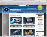 : Unternehmenswebsites: Herstellung, Handel, Vertrieb, Dienstleistung :: www.heimkino-world.de - Heimkino ohne Kompromisse :